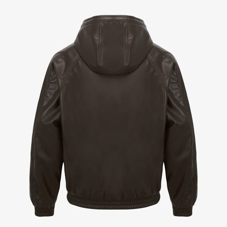 LUNO HOOD ZIP-UP BROWN NM5PR52B