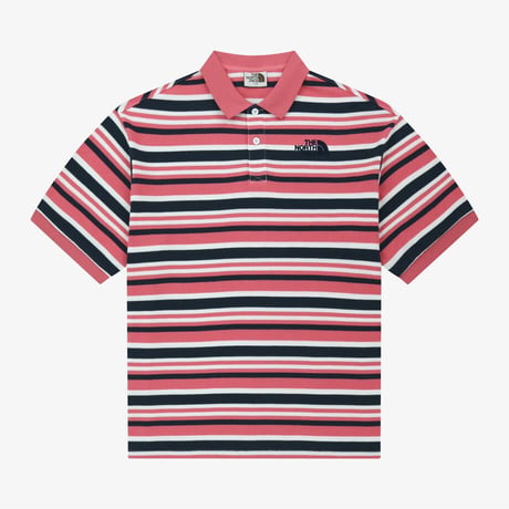 STRIPE S/S POLO PINK NT7PR03L
