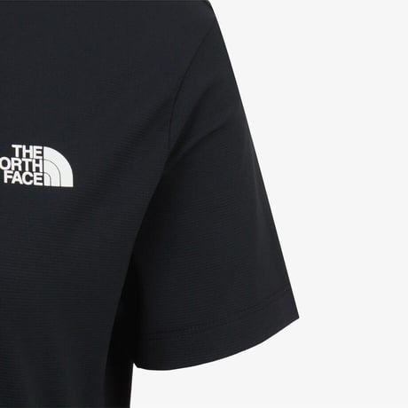 W'S ICE FLEX S/S ZIP TEE BLACK NT7KS30A