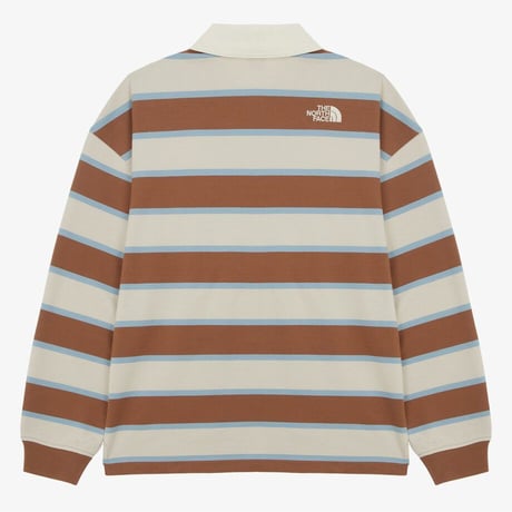 M'S EASYON STRIPE POLO TEE CAMEL NT7TR57C