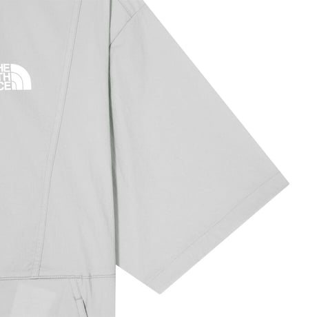 EIRA S/S ZIP UP LIGHT GRAY NT7KR01K