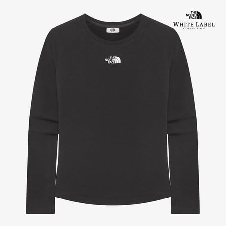 W'S DELPHIE L/S R/TEE BLACK NT7TR30K