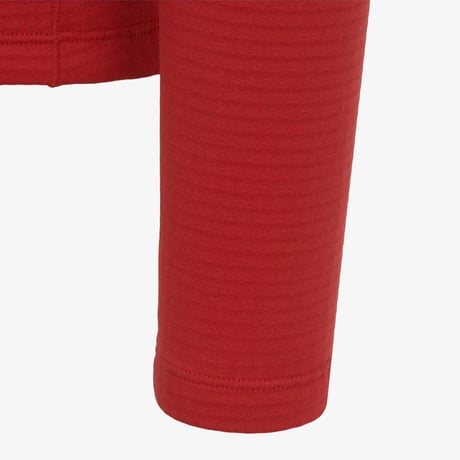 W'S ORTLER L/S ZIP TEE RED NT7LR88B