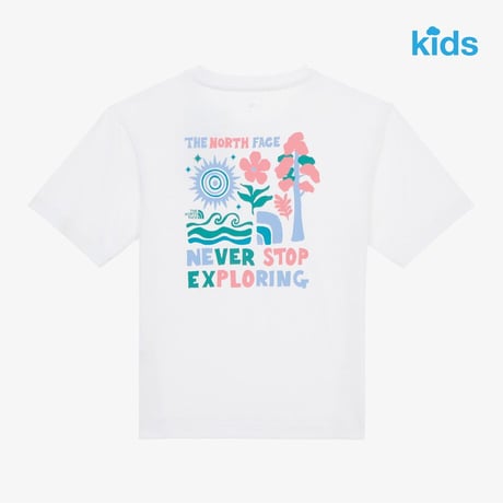 K'S HIKE & CAMP S/S R/TEE WHITE NT7UR04S