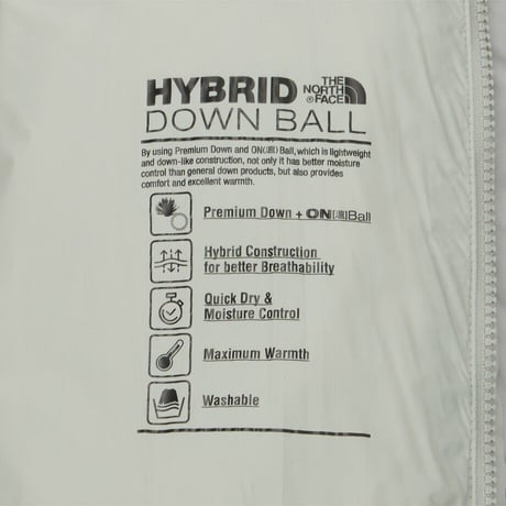 M'S OBIR HYBRID DOWN COAT WARM GRAY NC1DR51B