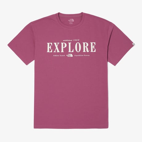 EXPLORE S/S R/TEE ROSE PINK NT7UQ06N