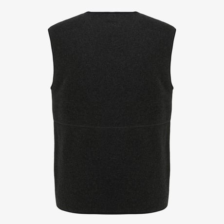 VERMO WOOL FLEECE VEST CHARCOAL NV4FR59A