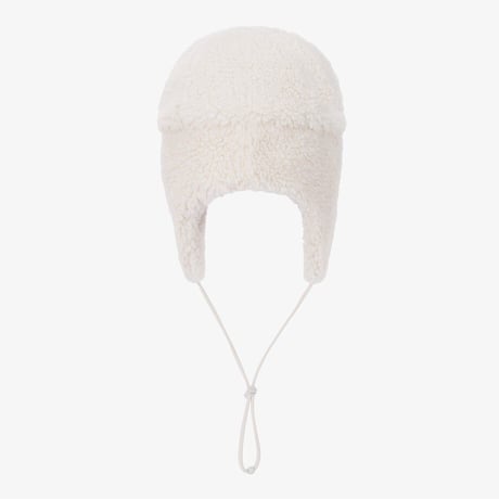 FLUFFY EARMUFF BEANIE WHITE SAND NE3BS51B