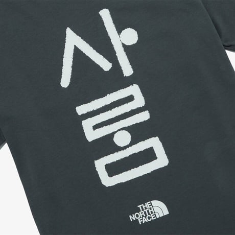 TNF HANGEUL S/S R/TEE 6 CHARCOAL GREY NT7UR54D