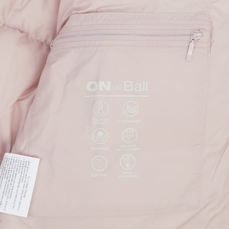 W'S NUPTSE ON BALL JACKET GRAYISH PINK NJ3NR80D