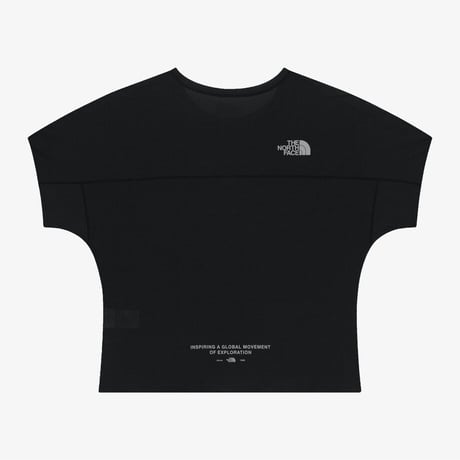 W'S DASH S/S R/TEE BLACK NT7UR38J