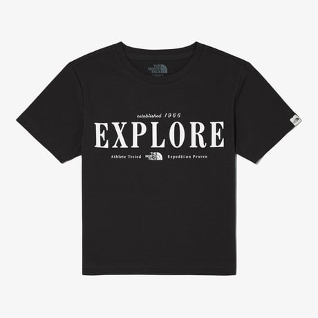 EXPLORE S/S R/TEE BLACK NT7UQ06J