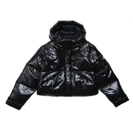 W'S GLOSSY ELBERON RDS DOWN JACKET BLACK NJ1DQ81J
