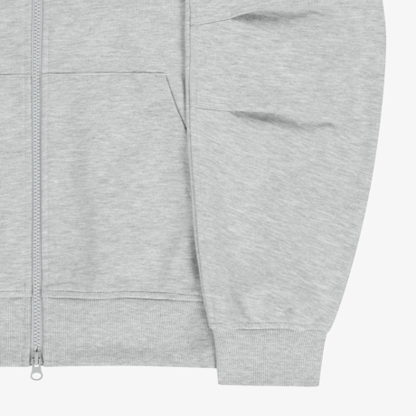 WL HOOD ZIP UP MELANGE GREY NJ5JS01K