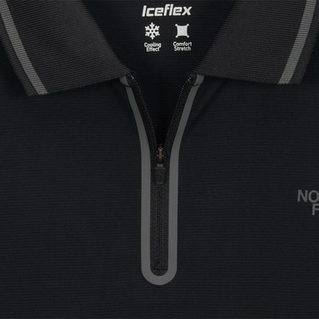 M'S ICE FLEX S/S POLO BLACK NT7PS12A