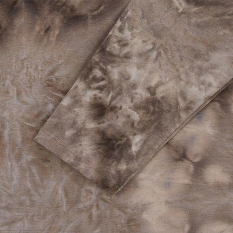 M'S FLOW-DYE L/S R/TEE DARK BEIGE NT7TS56B
