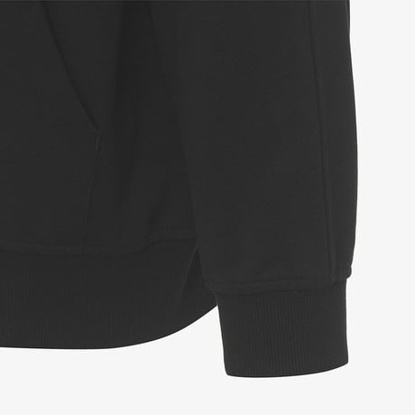 ESSENTIAL HOOD ZIP UP BLACK NJ5JR02J