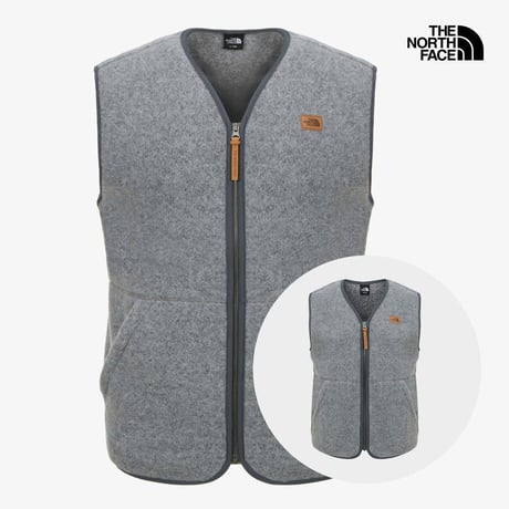 VERMO WOOL FLEECE VEST LIGHT GRAY NV4FR59B