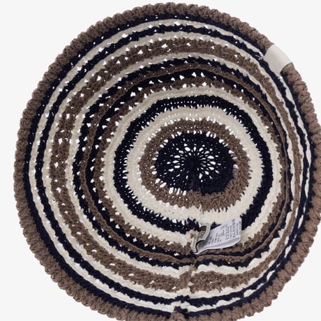 W CROCHET BUCKET HAT BEIGE BROWN NE3HR03L