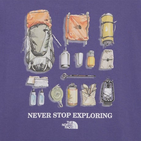 M'S CAMP VIBE S/S R/TEE DEEP PURPLE NT7UR07E