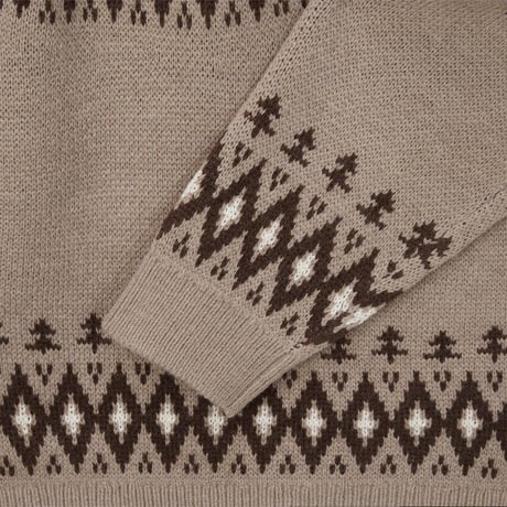 M'S NORDIC SWEATER WALNUT NT7AS52A
