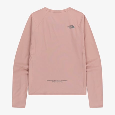 W'S STEPUP L/S R/TEE GRAYISH PINK NT7TR81L