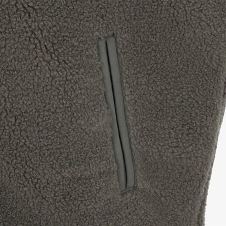 TEDDY FLEECE VEST DARK BEIGE NV4FR57B