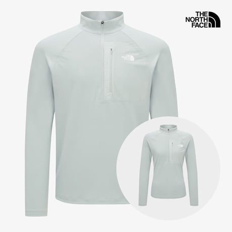 BATURA L/S ZIP TEE LIGHT GRAY NT7LR00B