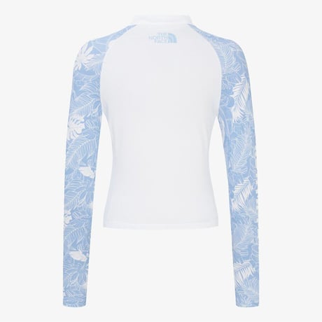 W'S WAVEY PRINT RASHGUARD SKY BLUE NJ5JR34A