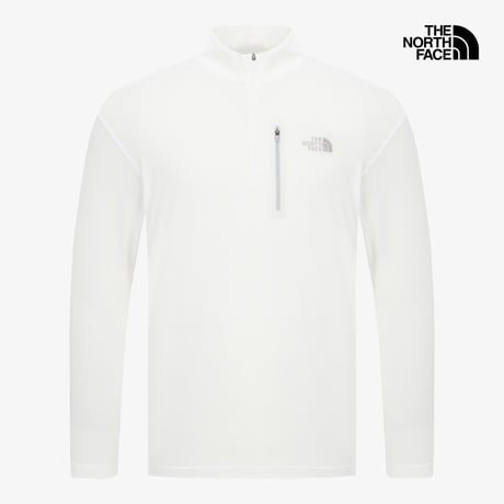 M'S BISTI L/S ZIP TEE WHITE NT7LR02C