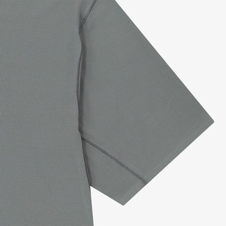 SPORTS WAFFLE S/S R/TEE GRAY NT7UR16K