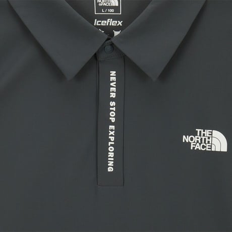 M'S ICE GREEN S/S POLO METAL GRAY NT7PS02C