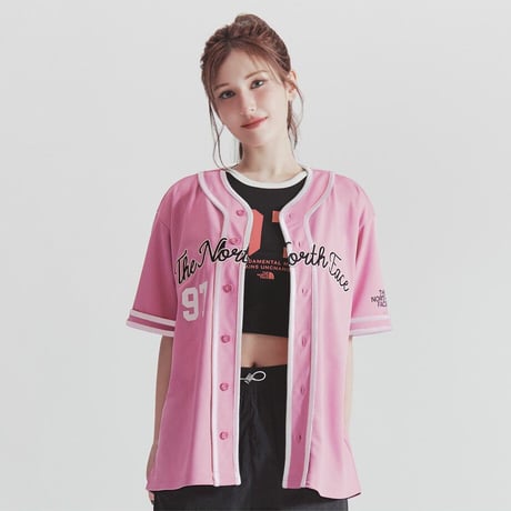 TNF CREW S/S JERSEY TOP LIGHT PINK NT7UR25M