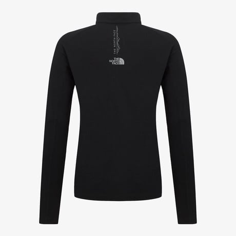 W'S RISCO L/S ZIP TEE BLACK NT7LR84A