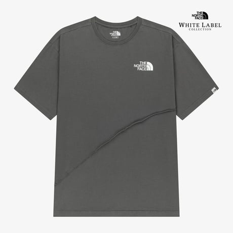 SUNFOLD S/S R/TEE CHARCOAL GREY NT7US03J