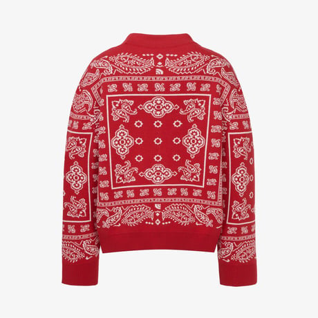 K'S PAISLEY CARDIGAN RED NJ5SR53T