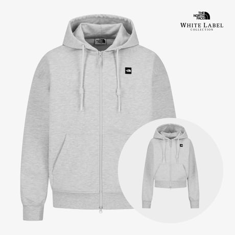 WL HOOD ZIP UP MELANGE GREY NJ5JS01K