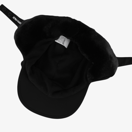 PUFFY FLEECE EARMUFF EX CAP BLACK NE3CR56J