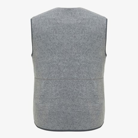 VERMO WOOL FLEECE VEST LIGHT GRAY NV4FR59B