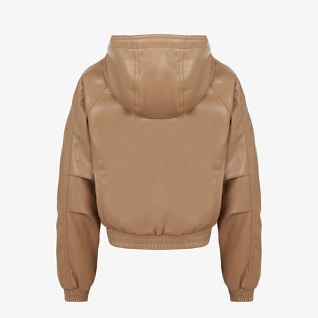 LUNO HOOD ZIP-UP BEIGE NM5PR52C