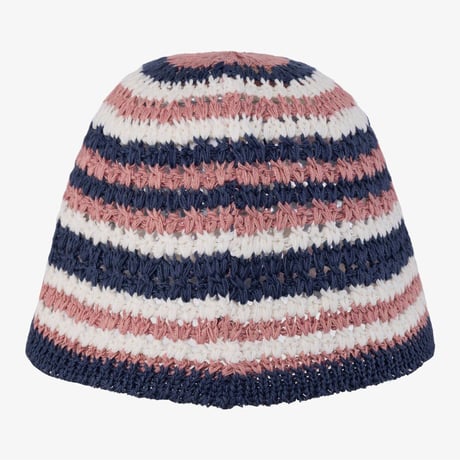 W CROCHET BUCKET HAT GRAYISH PINK NE3HR03K