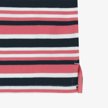 STRIPE S/S POLO PINK NT7PR03L