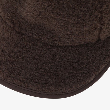 PUFFY FLEECE EARMUFF CAP BROWN NE3CS52L