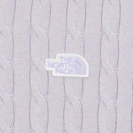 W'S CABLE S/S SWEATER LILAC NT7AS31B