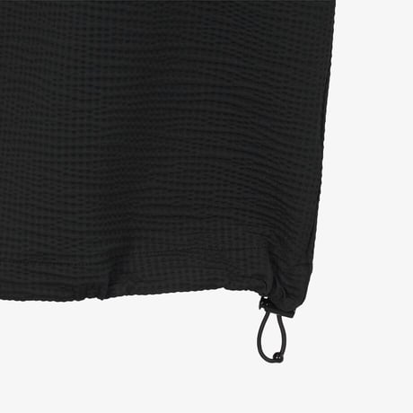 W'S WAFFLE S/S POLO BLACK NT7PS43A