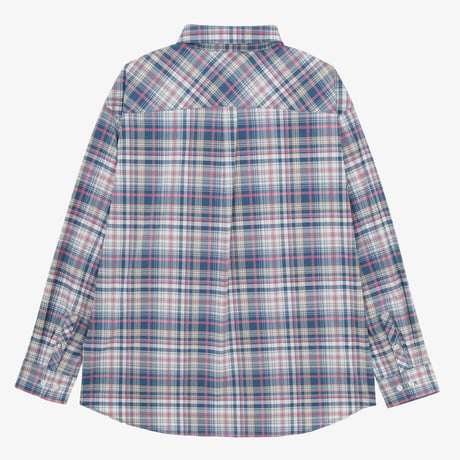 M’S PLID SHIRTS NAVY NH8LR02C