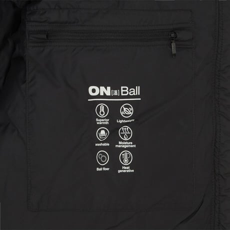 M'S NUPTSE ON JACKET REAL BLACK NJ3NR50B