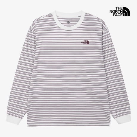 M'S OVERPECK STRIPE L/S R/TEE OFF WHITE NT7TS52C