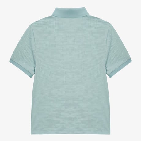 W'S WAFFLE S/S POLO PASTEL TURQUOISE NT7PS43B