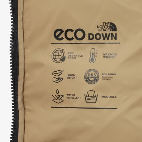 CORDUROY NUPTSE DOWN JACKET BEIGE NJ1DP55L
